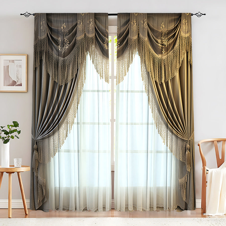 Creative Home European Flower Character Curtains