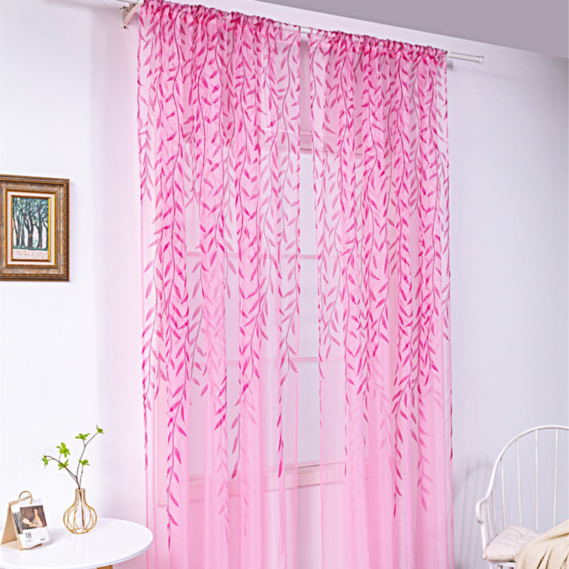 Willow Wicker Offset Printing Curtains