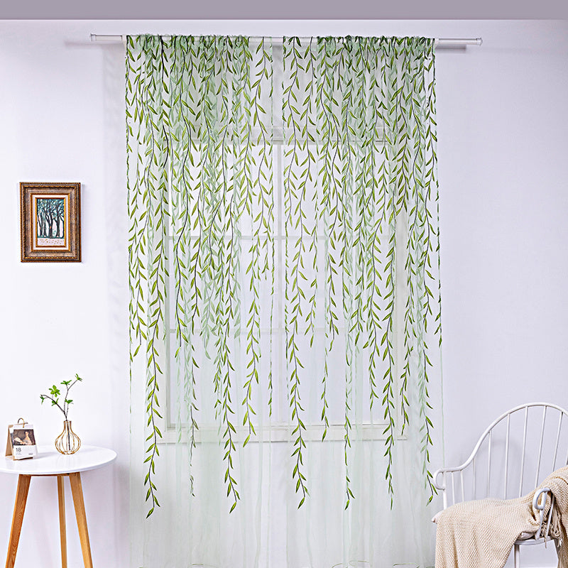 Willow Wicker Offset Printing Curtains