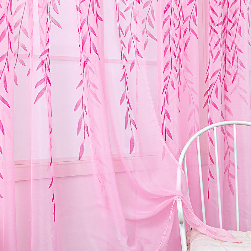 Willow Wicker Offset Printing Curtains