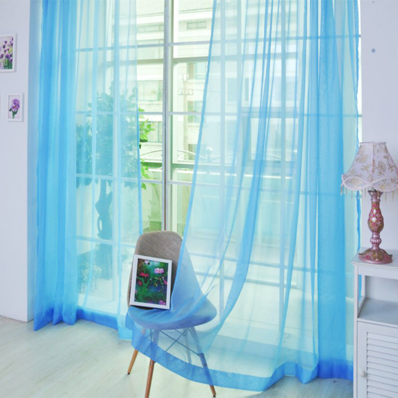 Solid Glass Mesh Ready-made Curtain