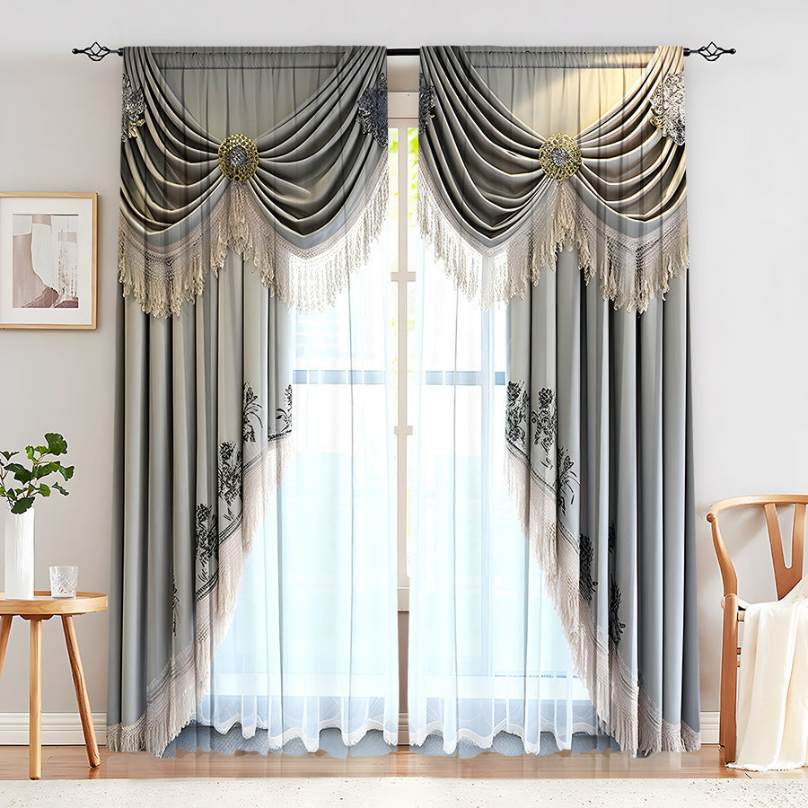 Creative Home European Flower Character Curtains