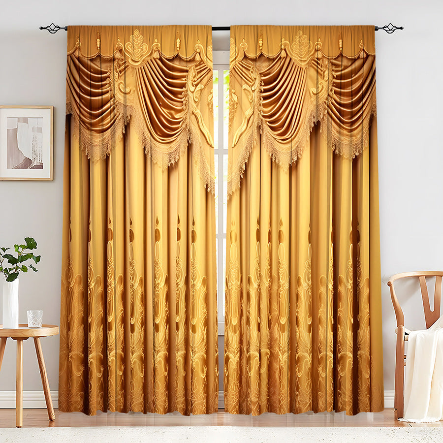 Creative Home European Flower Character Curtains