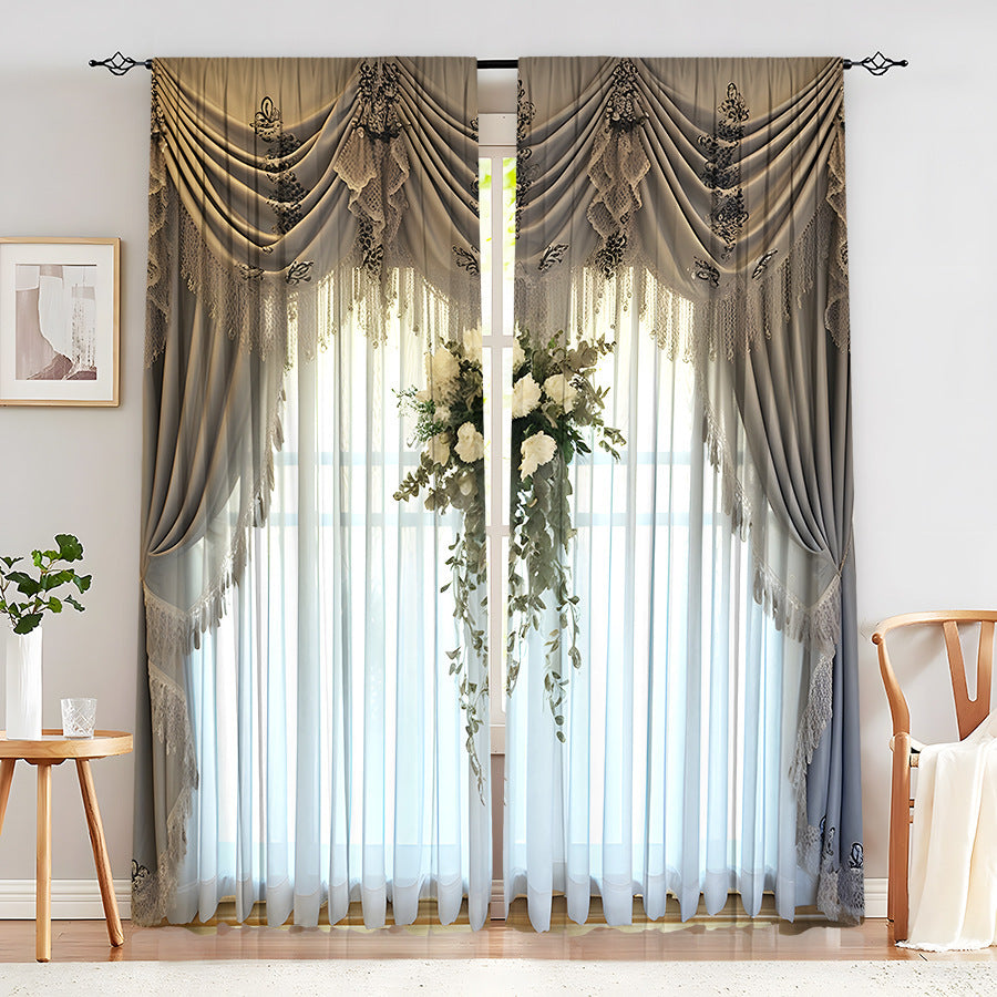 Creative Home European Flower Character Curtains