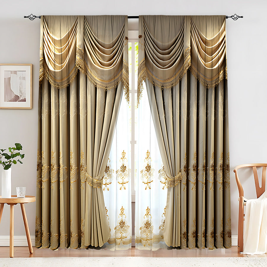 Creative Home European Flower Character Curtains