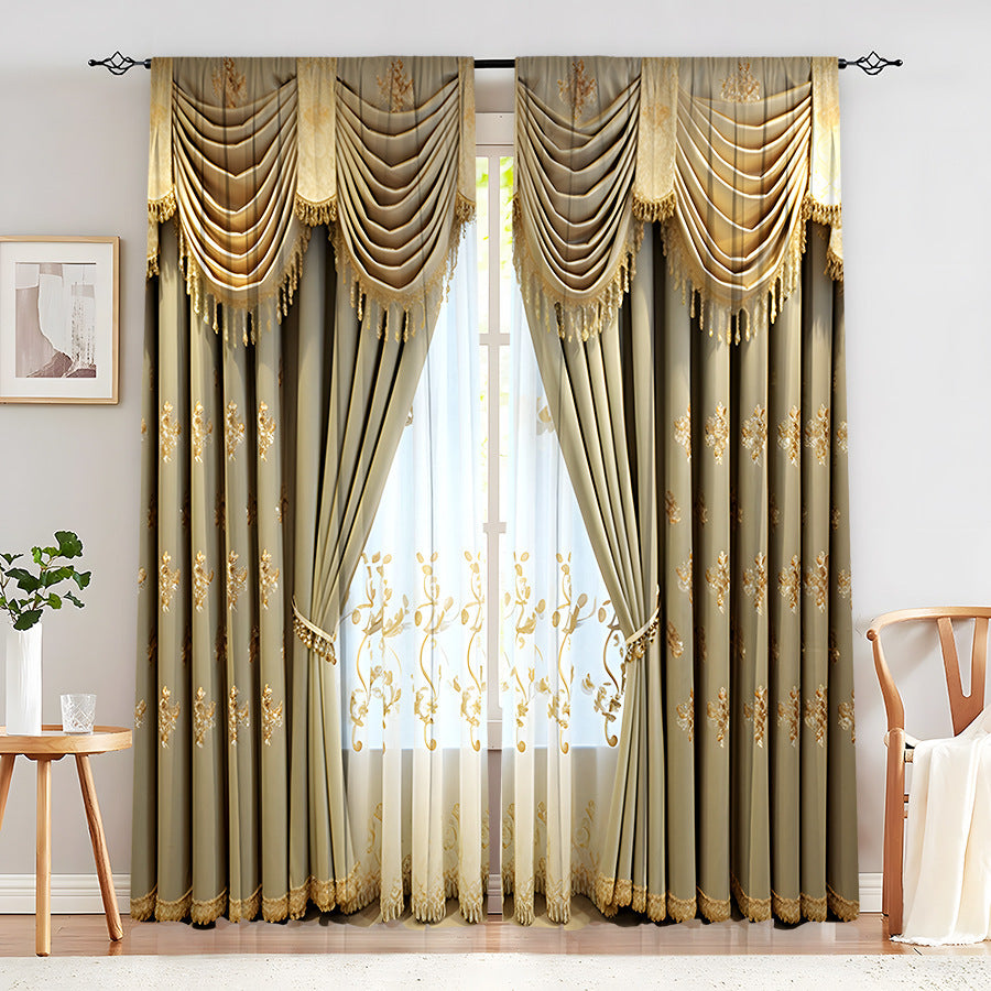 Creative Home European Flower Character Curtains