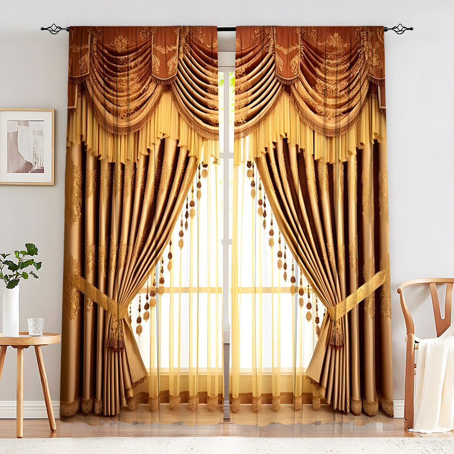 Creative Home European Flower Character Curtains