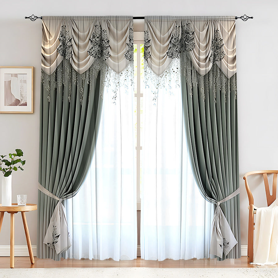 Creative Home European Flower Character Curtains