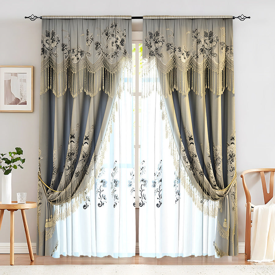 Creative Home European Flower Character Curtains