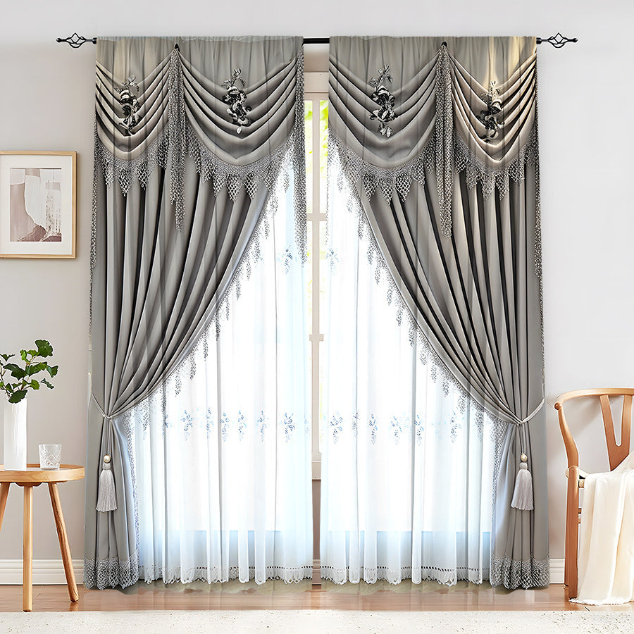 Creative Home European Flower Character Curtains