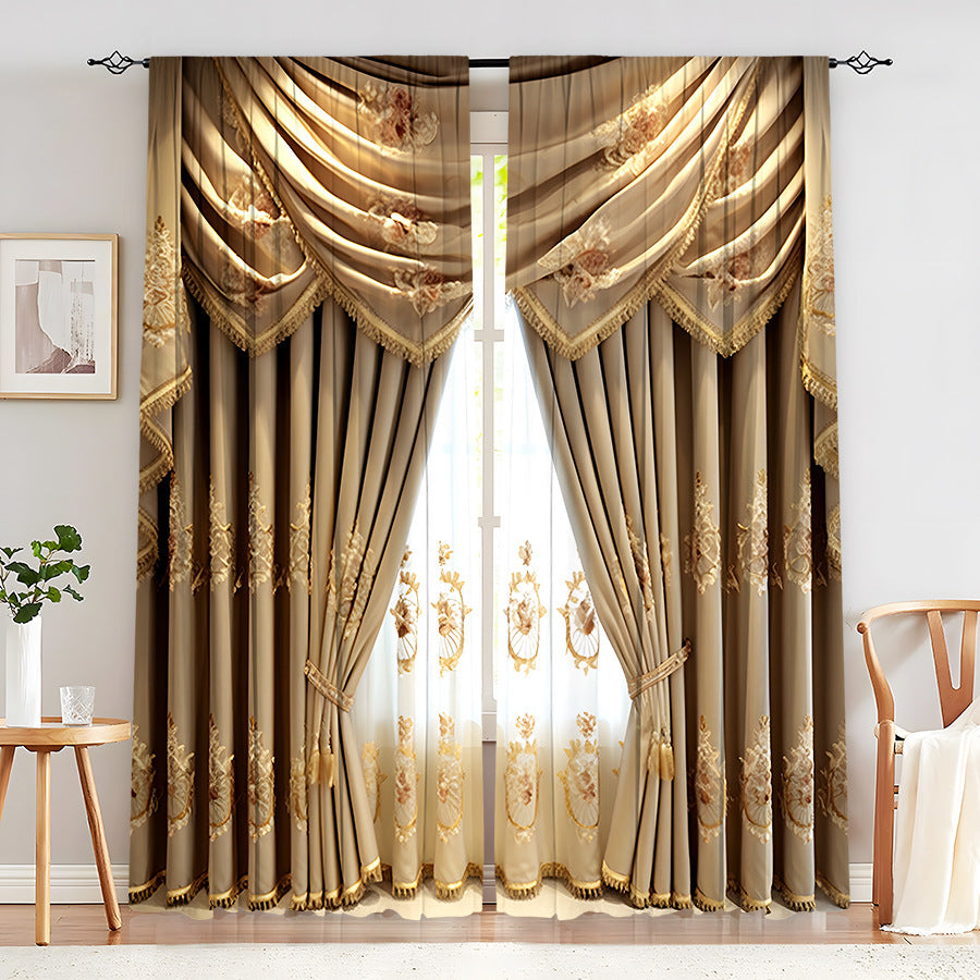 Creative Home European Flower Character Curtains