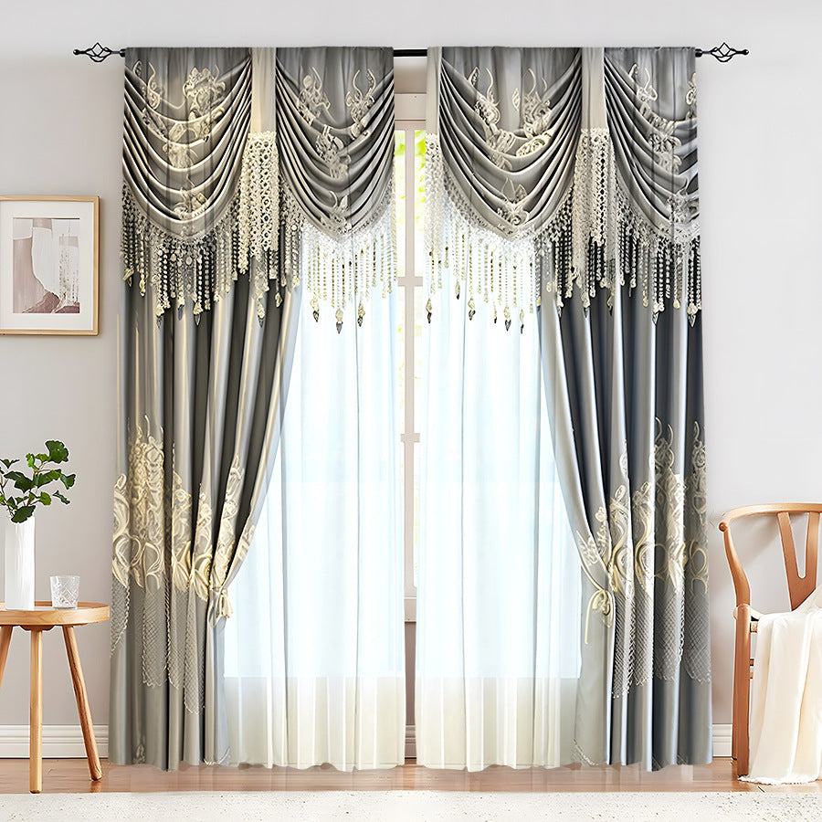 Creative Home European Flower Character Curtains