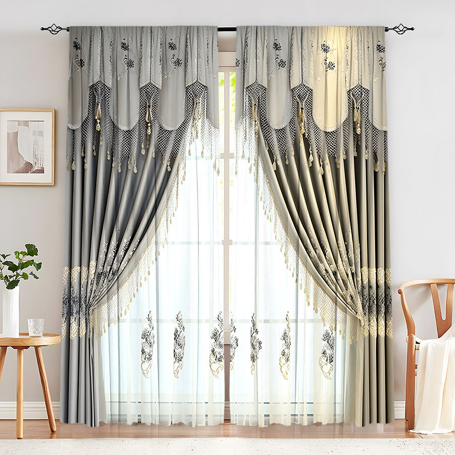 Creative Home European Flower Character Curtains