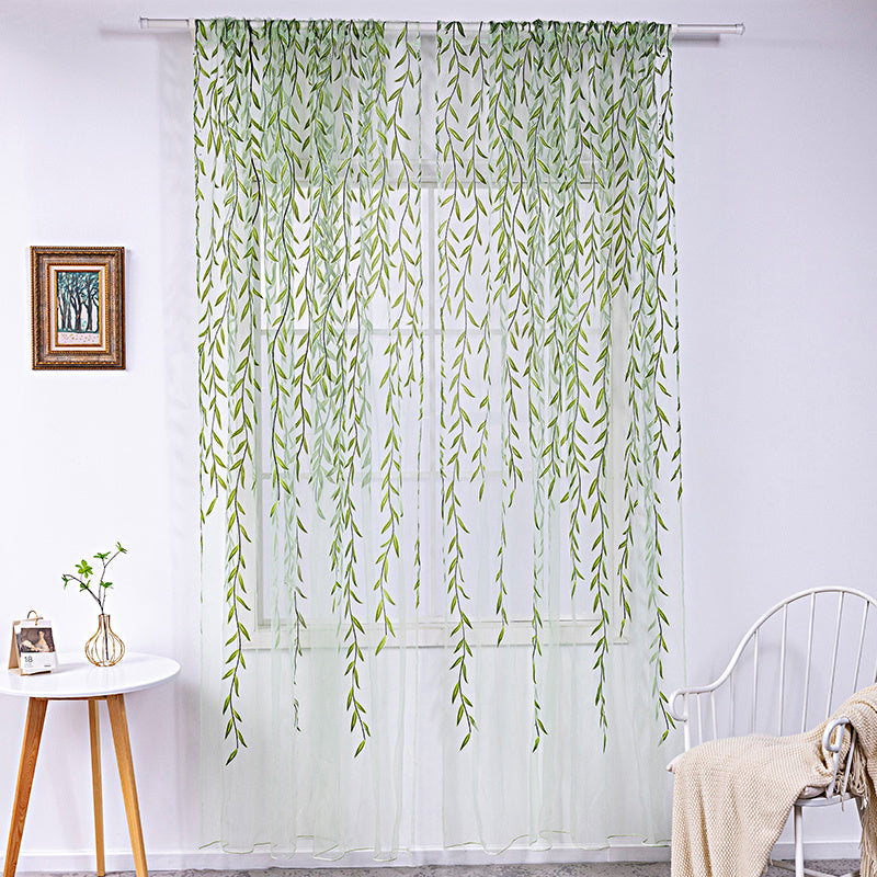 Willow Wicker Offset Printing Curtains