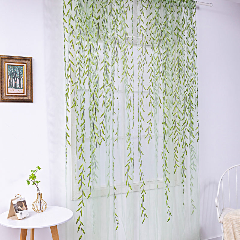 Willow Wicker Offset Printing Curtains