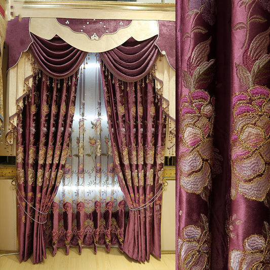 European Luxury Embroidery Curtains